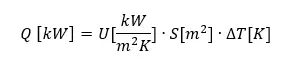 Heat transfer capacity formula