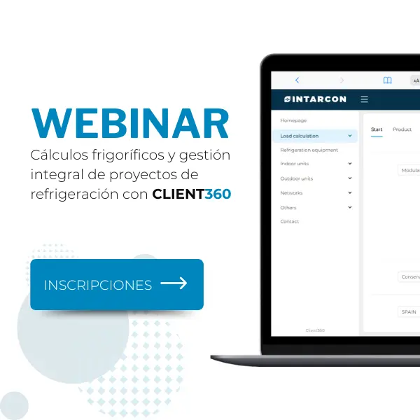 Pop up - Cálculos frigoríficos y gestión integral de proyectos de refrigeración con Client360